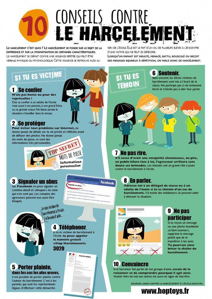 10 conseils contre le harcelement